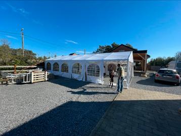 Zeer stevige partytent 6x12 meter beschikbaar voor biedingen