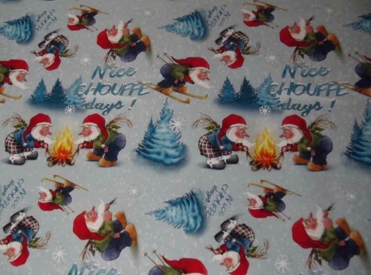 Geschenkpapier N'Ice Chouffe, Verzamelen, Biermerken, Zo goed als nieuw, Duvel, Ophalen of Verzenden