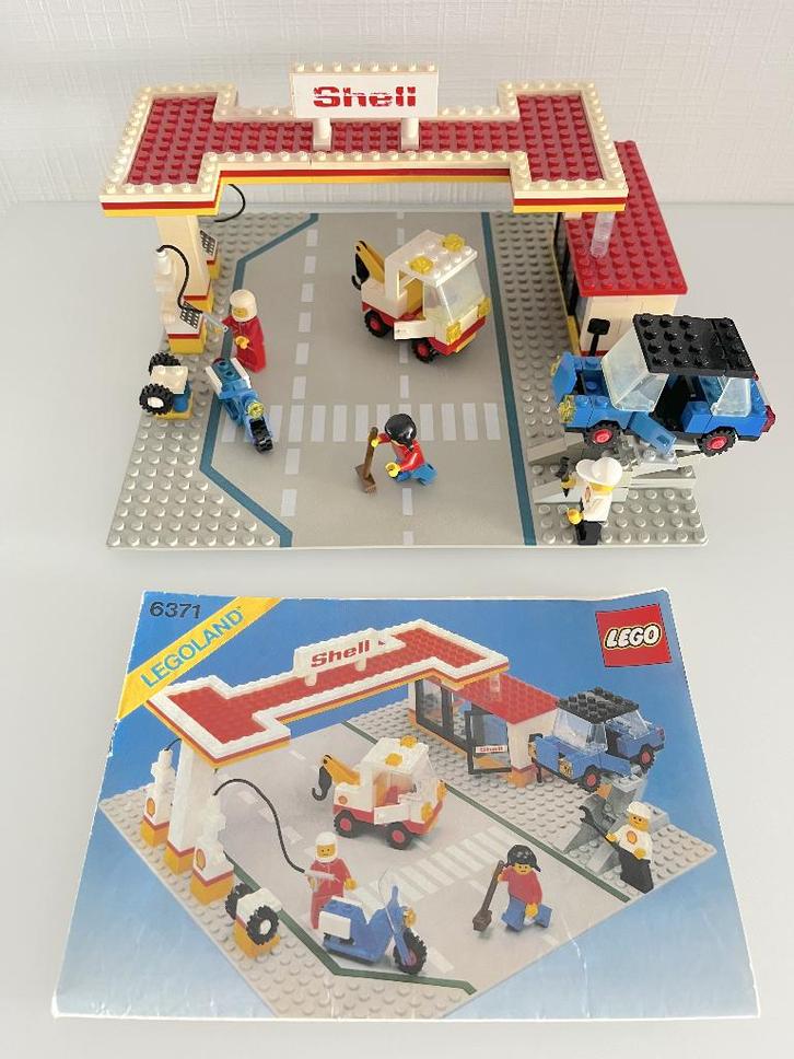 LEGO 6371 Shell Service Station, Kinderen en Baby's, Speelgoed | Duplo en Lego, Gebruikt, Lego, Ophalen of Verzenden