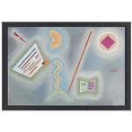 Surfaces et lignes - Toile Wassily Kandinsky + cadre de cuis, Maison & Meubles, Envoi, Création originale, 50 à 75 cm, 50 à 75 cm