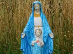 Maria met Jezus heilig hart, vol stenen kerkbeeld., Ophalen of Verzenden