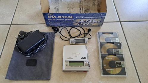 Draagbare minidisc recorder JVC XM-R70SL, Audio, Tv en Foto, Walkmans, Discmans en Minidiscspelers, Minidisc-recorder, Ophalen of Verzenden