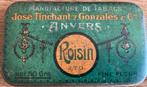 Ancienne boîte à tabac TABACS ROISIN/ANVERS, Collections, Enlèvement ou Envoi, Utilisé, Boite à tabac ou Emballage