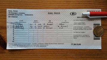 GEZOCHT: Railpass met 2 ritten geldig tot september 2024
