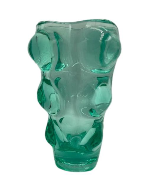 "Boheemse" bubbelvaas, Huis en Inrichting, Woonaccessoires | Vazen, Zo goed als nieuw, Groen, Minder dan 50 cm, Glas, Ophalen of Verzenden