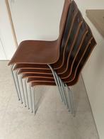 6 stapelbare stoelen ikea, Huis en Inrichting, Ophalen, Gebruikt, Metaal