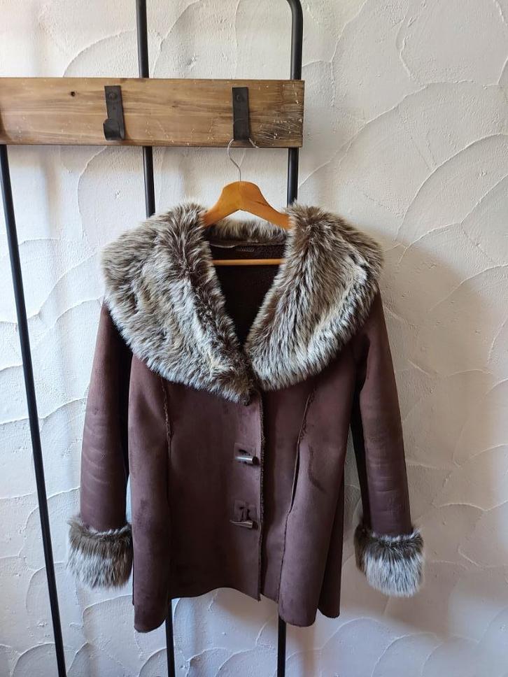 Lola & Liza – Jas, Kleding | Dames, Jassen | Winter, Zo goed als nieuw, Maat 36 (S), Bruin, Ophalen of Verzenden