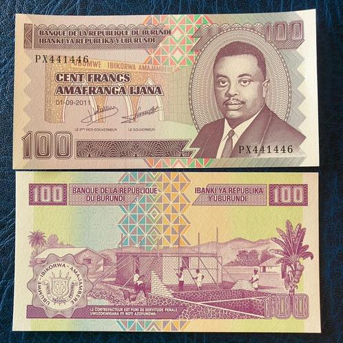 Burundi - 100 Francs 2011 - Pick 44b - UNC, Postzegels en Munten, Bankbiljetten | Afrika, Los biljet, Burundi, Ophalen of Verzenden