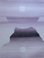 MICHEL SEUPHOR / HEXAGRAMMES YI-KING / ZW-W LITHO / 75x55cm, Antiek en Kunst, Ophalen of Verzenden