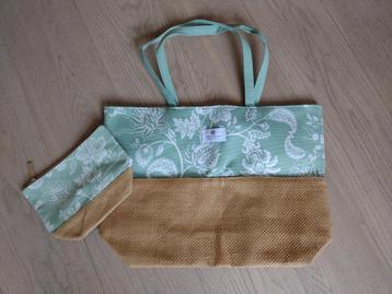 Nouveau sac de plage avec trousse de toilette assortie