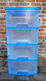 ladekast,ladeblok,4laden,Allibert,BR37xD40xH80cm,blauw, Huis en Inrichting, Ophalen, Kunststof