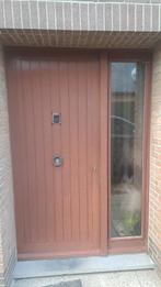 houten voordeur, Doe-het-zelf en Bouw, Ophalen, Gebruikt, 120 cm of meer, Buitendeur