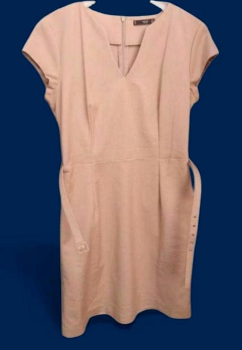 ✨️KORTING‼️MNG Jurk Maat L valt kleiner Nieuwstaat✨️✨️, Kleding | Dames, Jurken, Zo goed als nieuw, Maat 42/44 (L), Beige, Boven de knie