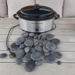 Hotstone massage set te koop, Sport en Fitness, Massageproducten, Ophalen, Zo goed als nieuw, Hotstone