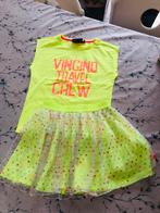 Fluo geel setje, maat 122/128, Kinderen en Baby's, Ophalen of Verzenden, Zo goed als nieuw