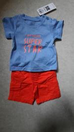 Hemd, T-shirt en short maat 60 Nieuw, Ophalen of Verzenden, Nieuw, Jongetje, Broekje
