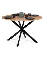 Ronde eettafel voor 4-6 personen 110cm, Huis en Inrichting, Tafels | Eettafels, Ophalen, Nieuw