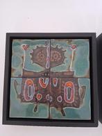 Jan Nolf vintage keramische tegels 1960, Antiek en Kunst, Antiek | Keramiek en Aardewerk, Verzenden