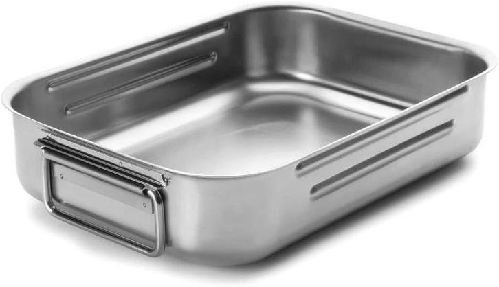 Lacor braadslede | ovenschaal 40x28x8cm | inox 18/10 | 4,8L, Huis en Inrichting, Keuken | Potten en Pannen, Nieuw, Overige typen
