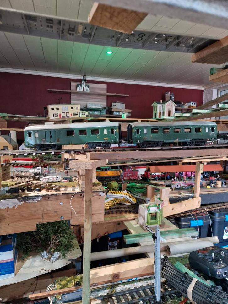 Originele jep SNCF spoor 0 set van 2 vintage, Antiek en Kunst, Antiek | Speelgoed, Ophalen of Verzenden