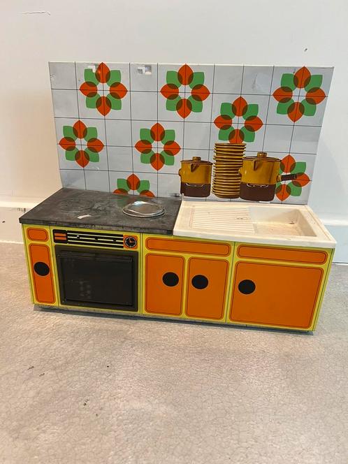 Retro Mini Speelgoed Keuken van blik, Verzamelen, Retro, Ophalen of Verzenden