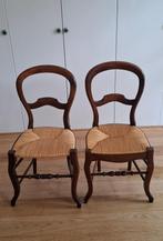 Lot de 2 chaises anciennes, Maison & Meubles, Chaises, Ancien, Comme neuf, Enlèvement, Bois