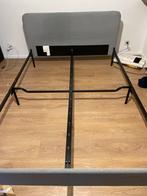 Lit IKEA SLATTUM, Gris, Comme neuf, Enlèvement, Classique