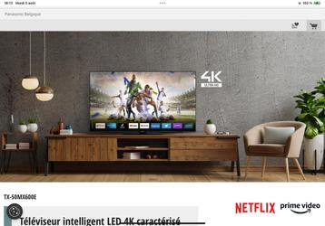Panasonic TX-50MX600E garantie valable jusque juillet 2026 beschikbaar voor biedingen