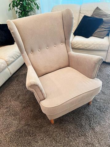 Ikea Strandmon Kelinge beige fauteuil beschikbaar voor biedingen