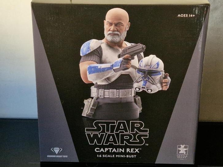 Star Wars Gentle Giant Captain Rex the Clone Wars buste 1:6, Verzamelen, Star Wars, Nieuw, Beeldje of Buste, Ophalen of Verzenden