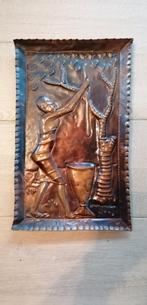 Oude tafereel in koper, Enlèvement, Cuivre