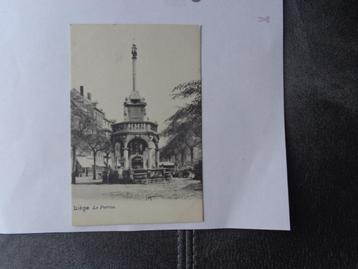 1 zeer oude postkaart uit Liège (Le Perron) beschikbaar voor biedingen