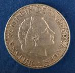 Muntstuk Nederland zilver 2½ Gulden 1960, Timbres & Monnaies, Monnaies | Pays-Bas, Envoi, 2½ florins, Argent