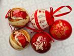 5 kerstballen in rood karton - gratis afhalen in Melle, Ophalen