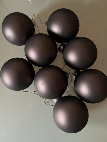 Set van 25 kerstballen chocoladebruin beschikbaar voor biedingen