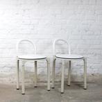 Anna Castelli vintage kartell stoelen, Ophalen, Gebruikt, Twee, Wit