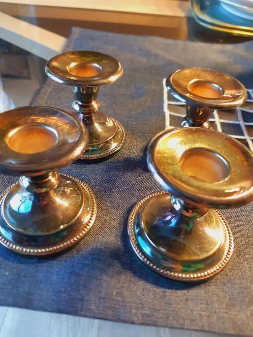 Verzilverde kandelaars vKB 6st, Antiek en Kunst, Antiek | Woonaccessoires, Ophalen