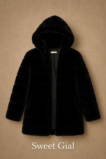 Veste Sweet Gial en fausse fourrure noire –  douillette beschikbaar voor biedingen