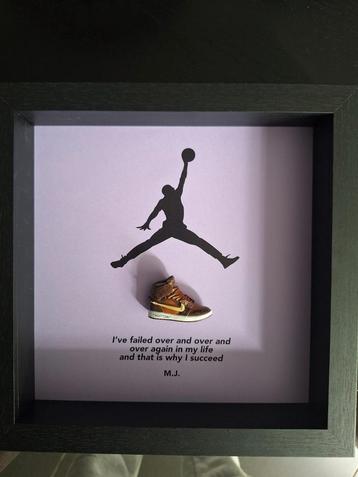 Framed air jordan 1 high retro x luisvuitton