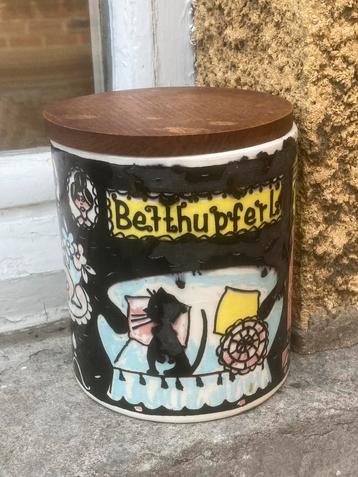  Vintage keramiek voorraadpot  beschikbaar voor biedingen