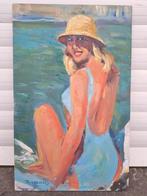 Huile sur panneau signe Tony reniers, Antiek en Kunst, Ophalen of Verzenden