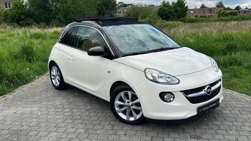 Opel Adam Glam 1.2i OpenAir Cognac Leder CarPlay Garantie beschikbaar voor biedingen