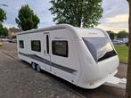 Hobby 645 VIP caravan met moover, voortent, luifel, Caravans en Kamperen, Caravans, Bedrijf, 6 tot 7 meter, Tot en met 5, 1500 - 2000 kg