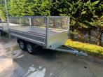Remorque plateforme à double essieu +  grillages, Autos : Divers, Remorques, Enlèvement, Neuf
