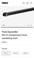 Dakdragers Thule Sauarebar 163cm voor brede wagens, Ophalen of Verzenden, Zo goed als nieuw