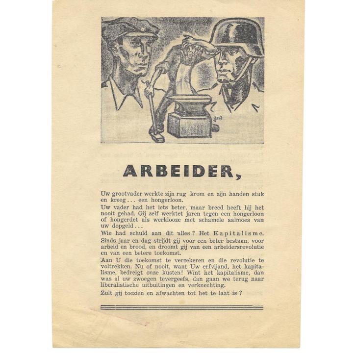 Rekruteringsfolder Vlaamsche Stormbrigade Langemarck, Verzamelen, Militaria | Tweede Wereldoorlog, Landmacht, Overige typen, Ophalen of Verzenden