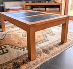 Table de salon en chêne clair - dessus en pierre noire, Maison & Meubles, Tables | Tables de salon, 150 à 200 cm, Moins de 50 cm