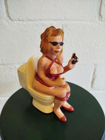 Vintage geanimeerde toilet dame. beschikbaar voor biedingen