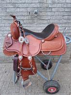 Z.g.a.n. Westernzadel van Cactus Saddlery + hoofdstel en bit, Dieren en Toebehoren, Paarden en Pony's | Zadels, Ophalen, Zo goed als nieuw