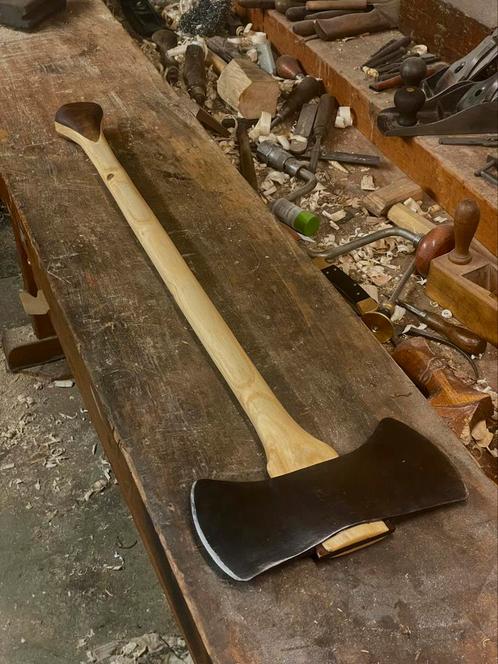 True Temper Woodslasher dubbele bijl U.S.A., Antiek en Kunst, Antiek | Gereedschap en Instrumenten, Ophalen of Verzenden